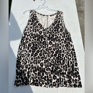 Lane Bryant leopard print swing tank